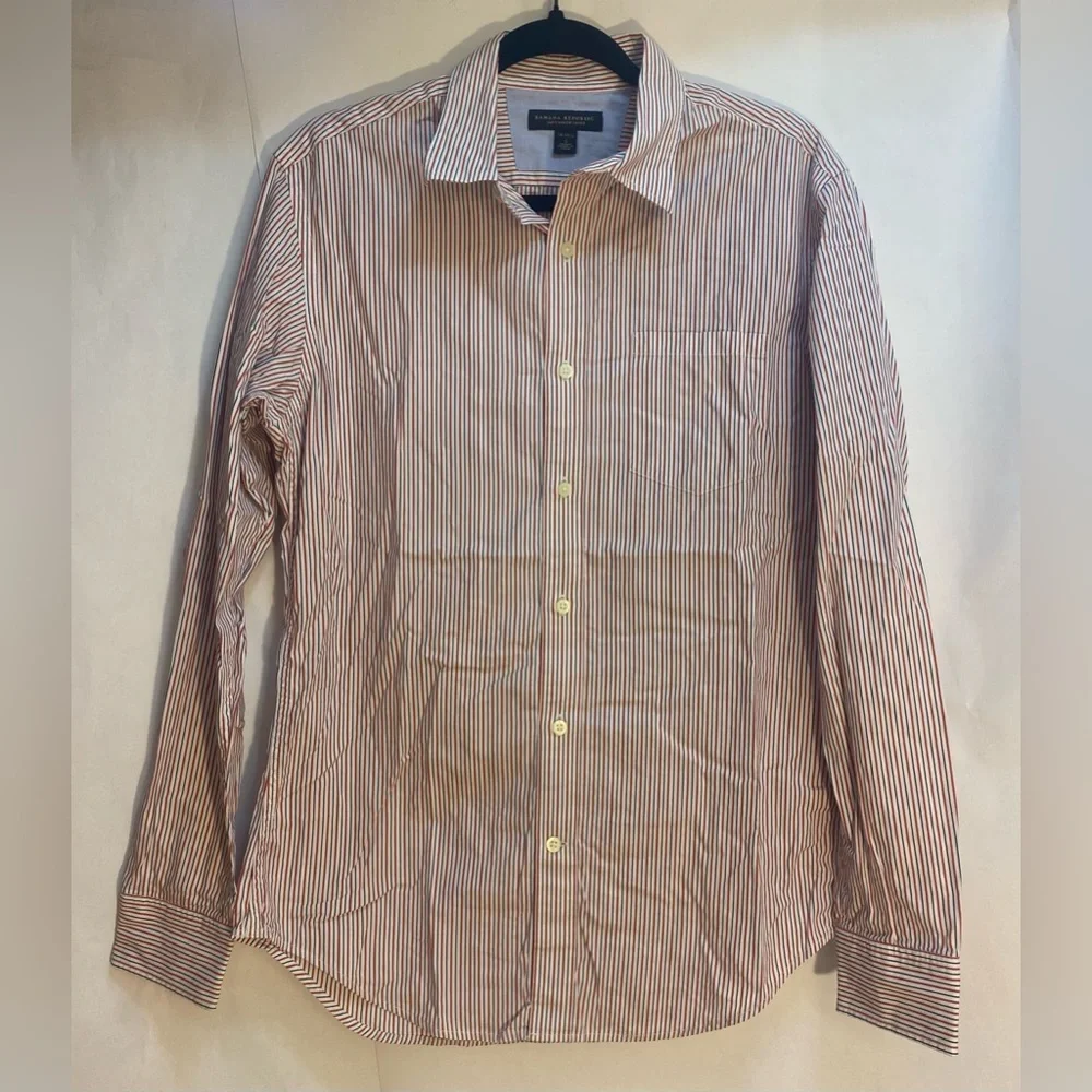 Banana Republic Men's Soft-Wash Dress Shirt‎ Size Small 14-14 1/2